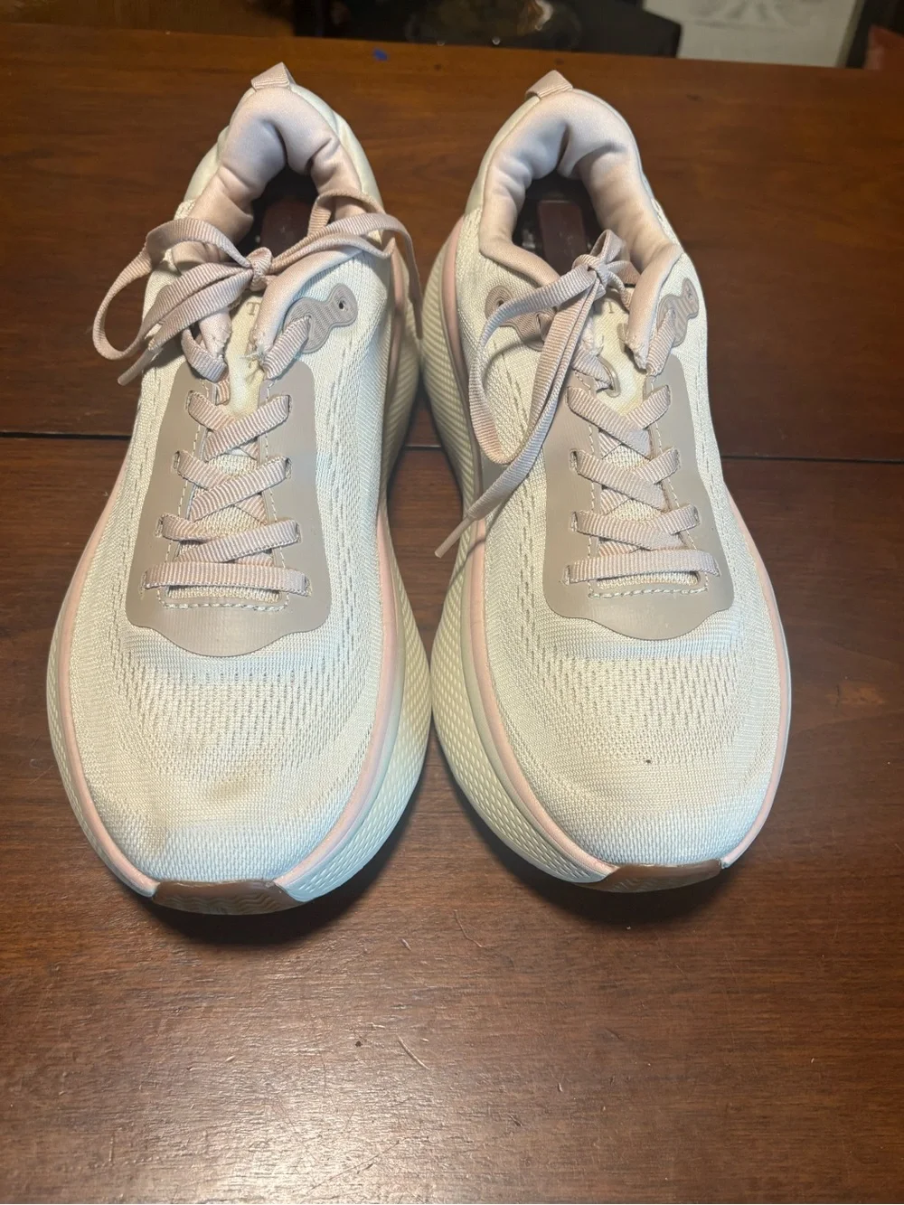 Revitalign Women’s Gaia Orthotic Walking Sneakers Sand Shell/Beige/Pink Size 9